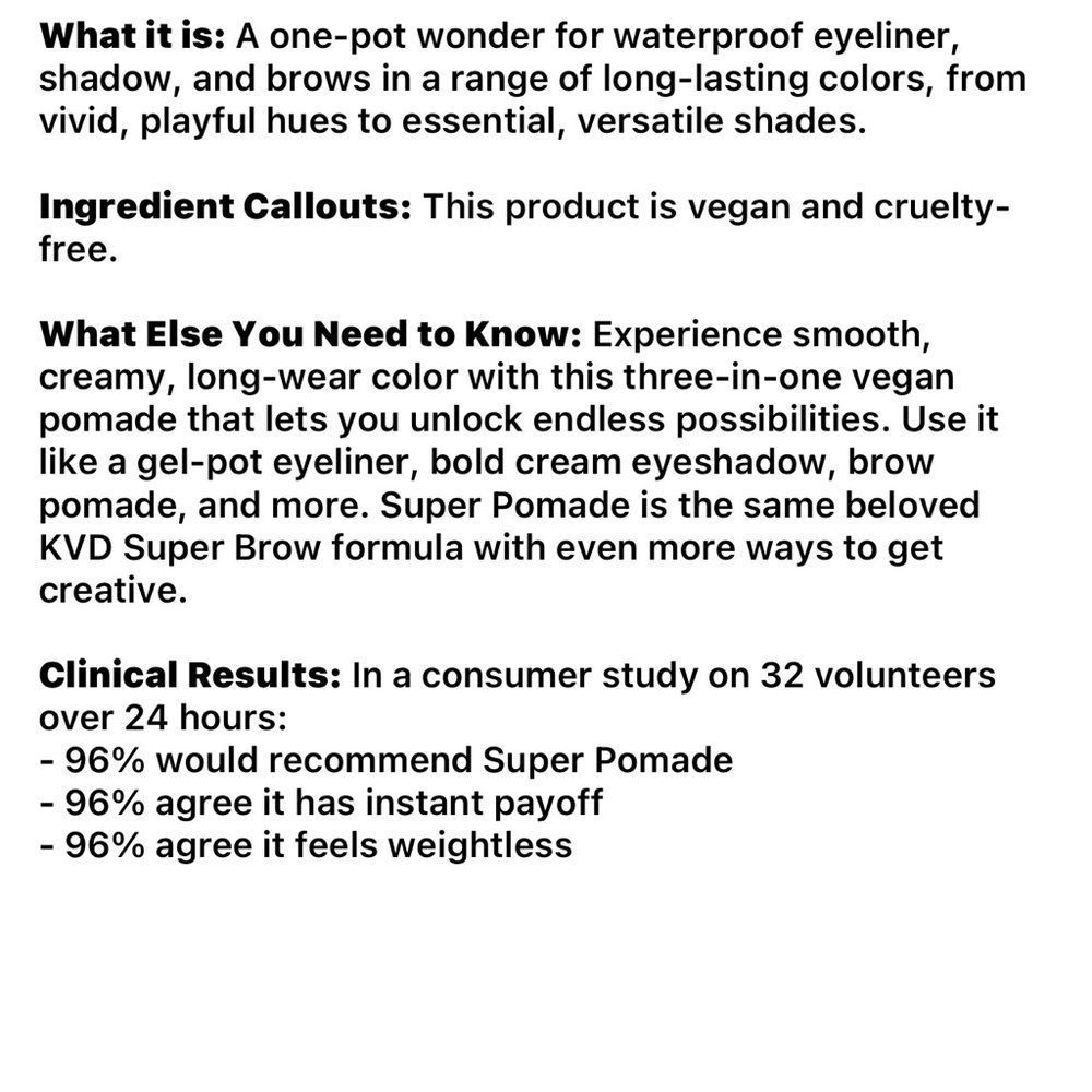 🌻2/$20 KVD Roxy Purple - bright grape
Super Pomade Eyeliner Shadow
Brow New - Picture 6 of 9